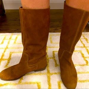 Nine West Vintage America Collection suede slouch boots in brown size 8. Used